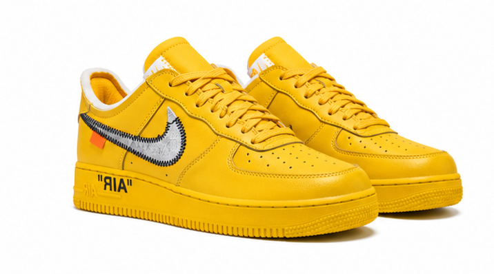 Off-White x Nike Air Force 1 Low University Gold Men's size 9 & 10