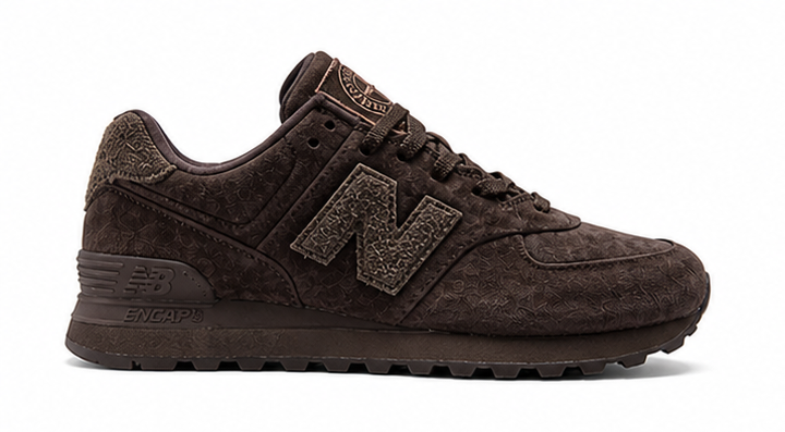 Stone Island x New Balance 574 Legacy – Ghost Dark Brown Men's size 9