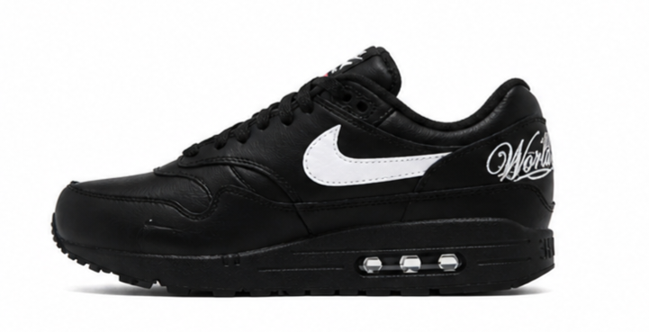Nike x Supreme Air Max 1 '87 SP Black White Men's size 10