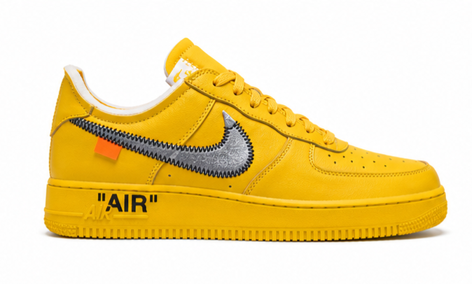Off-White x Nike Air Force 1 Low University Gold Men's size 9 & 10