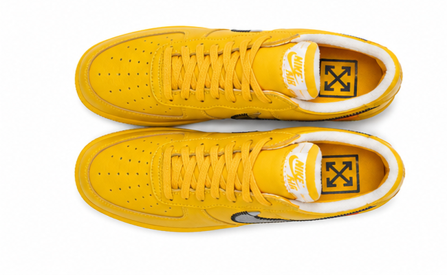Off-White x Nike Air Force 1 Low University Gold Men's size 9 & 10
