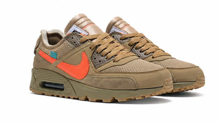 Nike Air Max 90 x Off-White Desert Ore Men's size 10