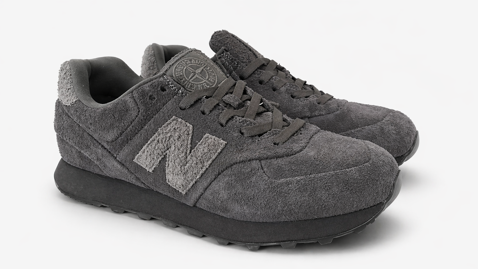 Stone Island x New Balance 574 Legacy Ghost Dark Grey Men's size 9