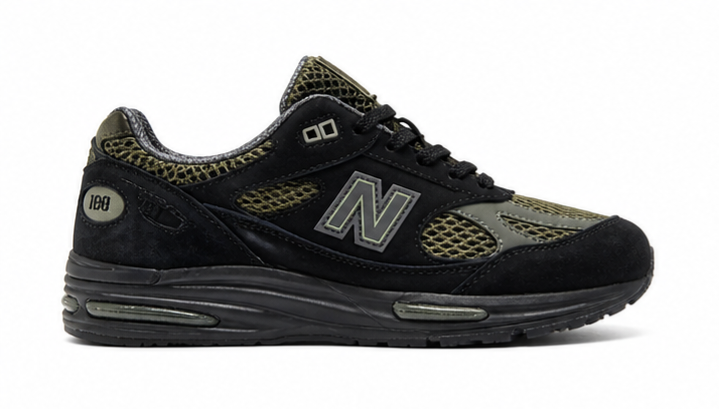 Stone Island x New Balance 991v2 Black Olive Men's size 9 & 10