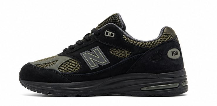 Stone Island x New Balance 991v2 Black Olive Men's size 9 & 10