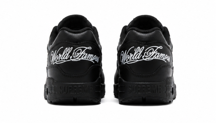Nike x Supreme Air Max 1 '87 SP Black White Men's size 10